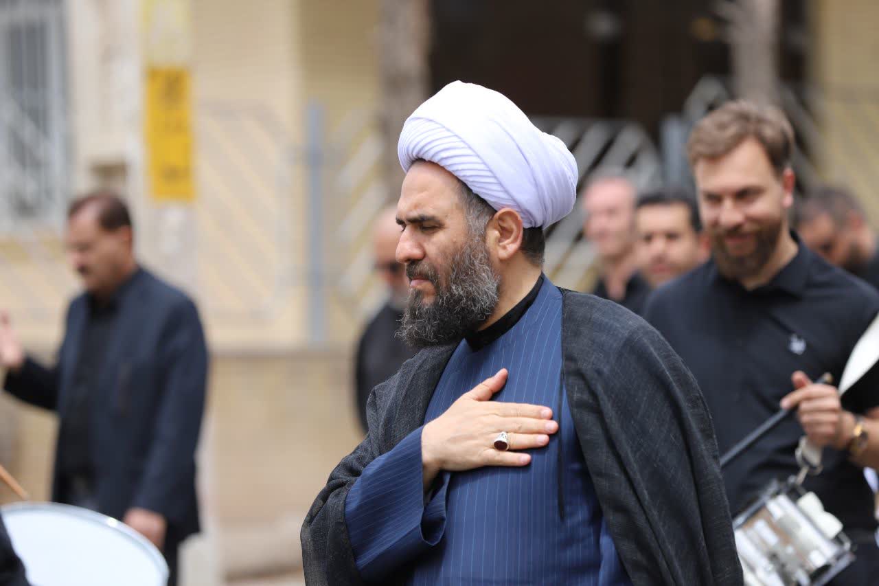 گزارش تصویری دسته عزاداری شهادت حضرت امام جعفر صادق علیه السلام مسجد جامع حضرت ولی عصر عج شهر جدید مهستان