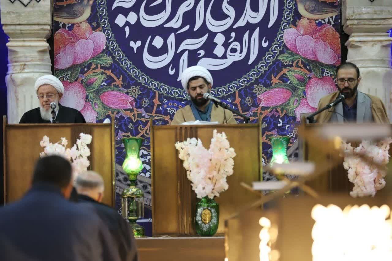 برگزاری محفل جزءخوانی و تفسیر قرآن کریم ویژه ماه مبارک رمضان در مسجد جامع حضرت ولیعصر(عج) شهر مهستان