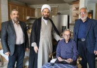 دیدار نوروزی امام جمعه مهستان با خانواده شهید سید غلامرضا حسینی